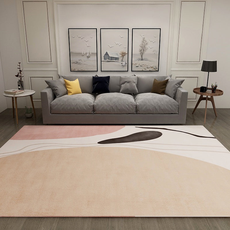 Bruin modern tapijt contrast kleur tapijt niet-slip achterste tapijt voor woningdecoratie