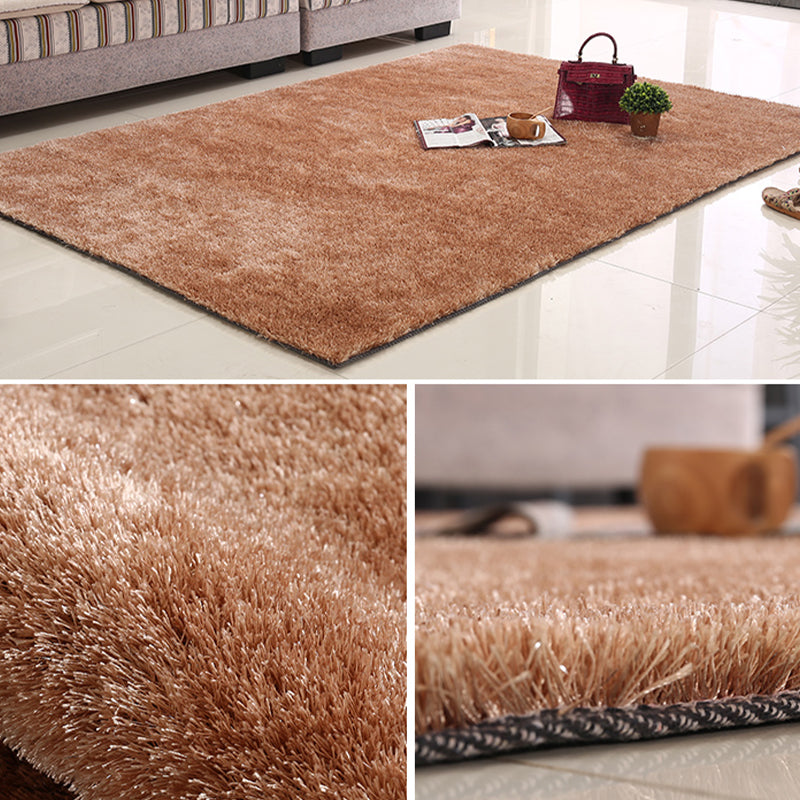 Moderner Wohnzimmer Teppich rein Farbe Rotes Bereich Teppich Polyester Nicht-Rutsch-Backing Teppich