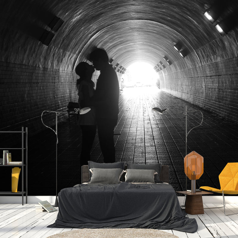 Space Extension Wall Mural Wallpaper Mildew Resistant Wall Covering for Sitting Room