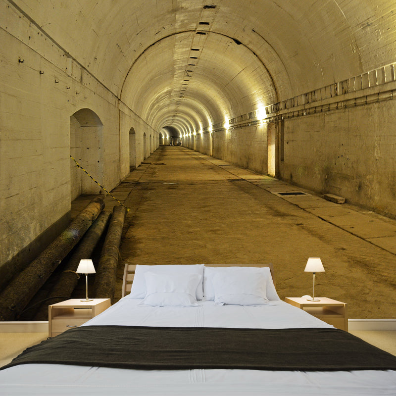 Space Extension Customized Mural Wallpaper Mildew Resistant Wall Covering