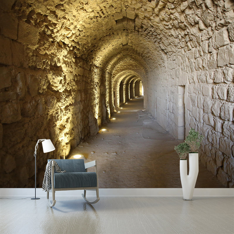 Space Extension Mural Wallpaper Mildew Resistant Wall Covering for Bedroom