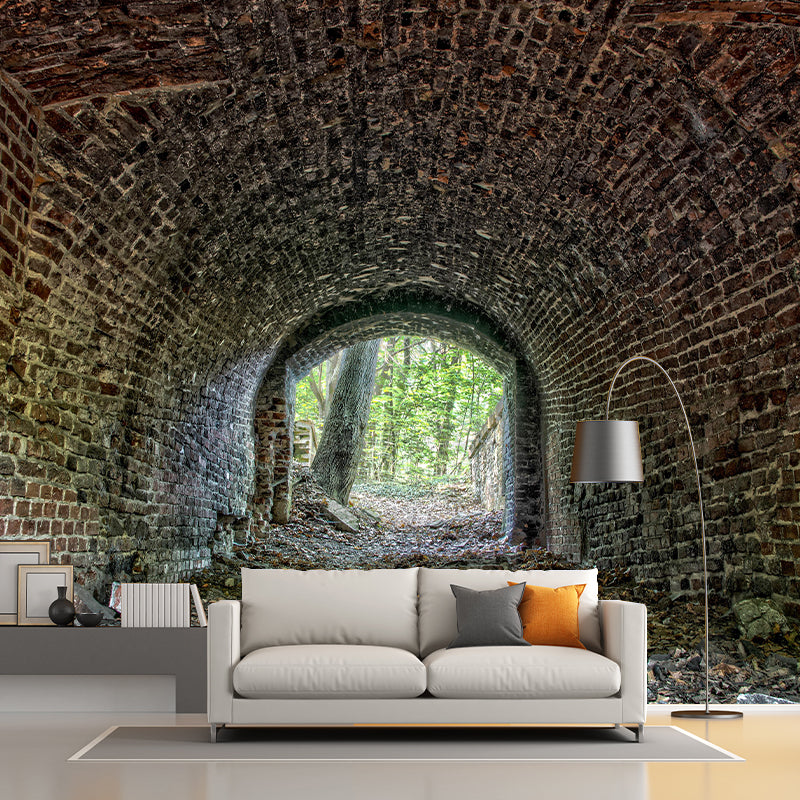 Space Extension Mural Wallpaper Mildew Resistant Wall Covering for Bedroom