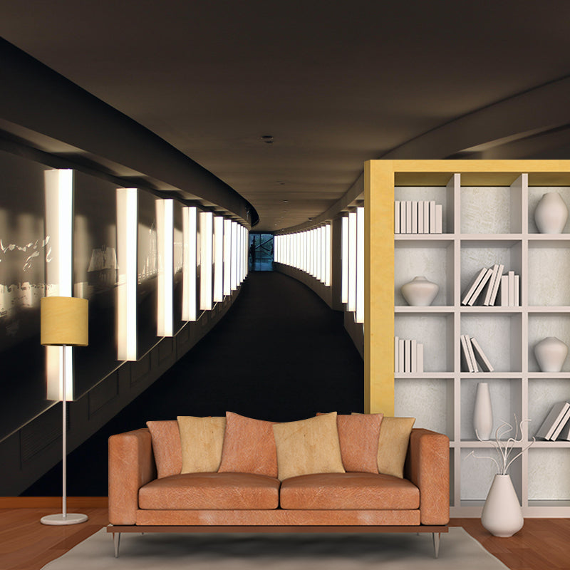 Space Extension Wall Mural Wallpaper Mildew Resistant Wall Covering for Bedroom