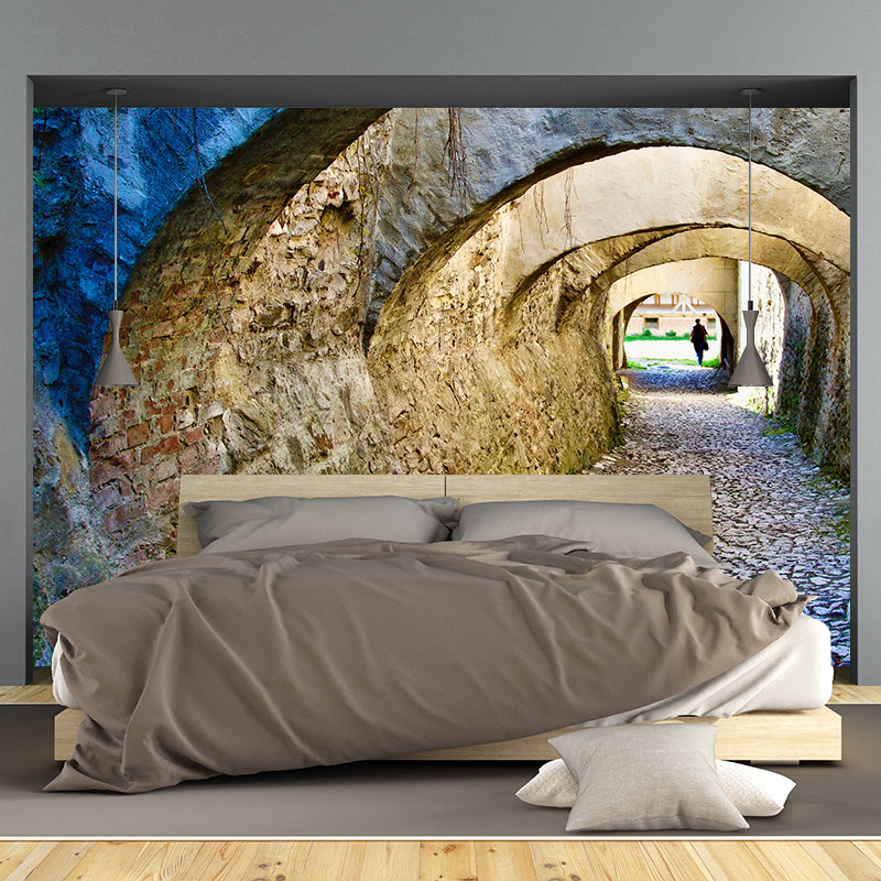 Space Extension Wall Mural Wallpaper Mildew Resistant Wall Covering for Bedroom