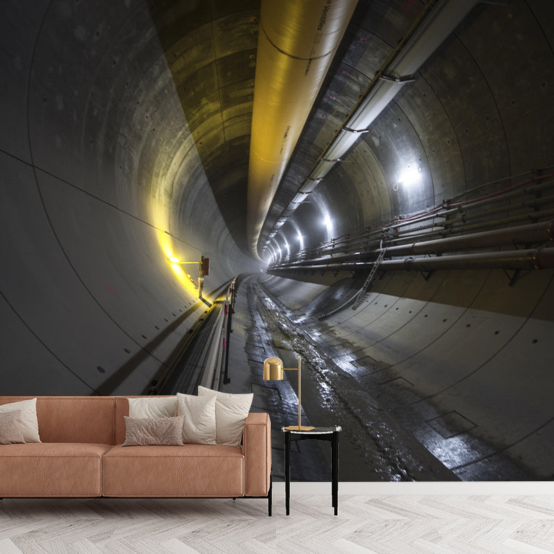 Space Extension Mural Wallpaper Mildew Resistant Wall Covering for Home