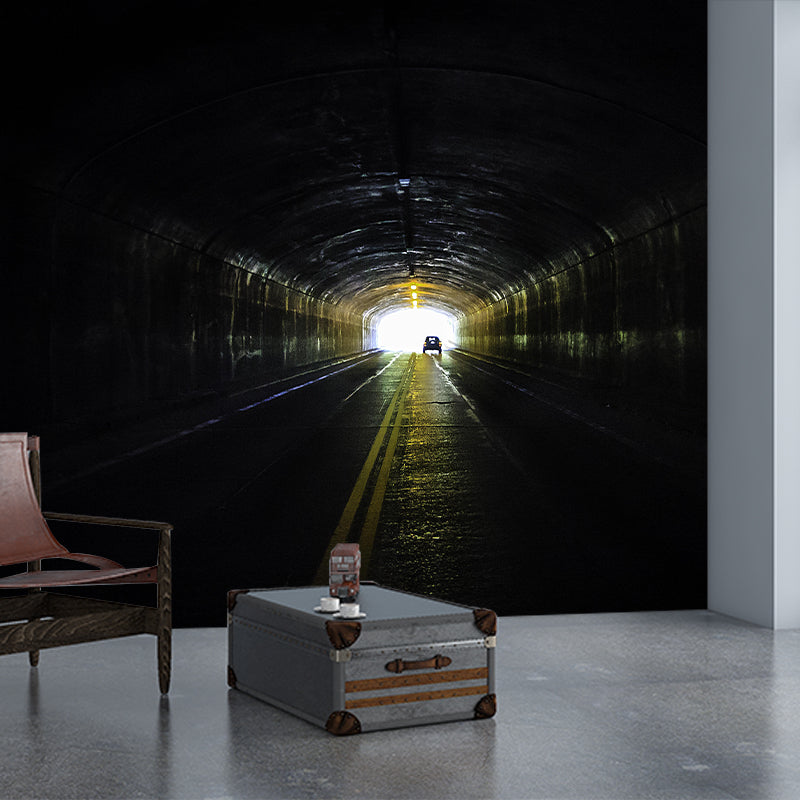 Space Extension Mural Wallpaper Mildew Resistant Wall Covering for Room