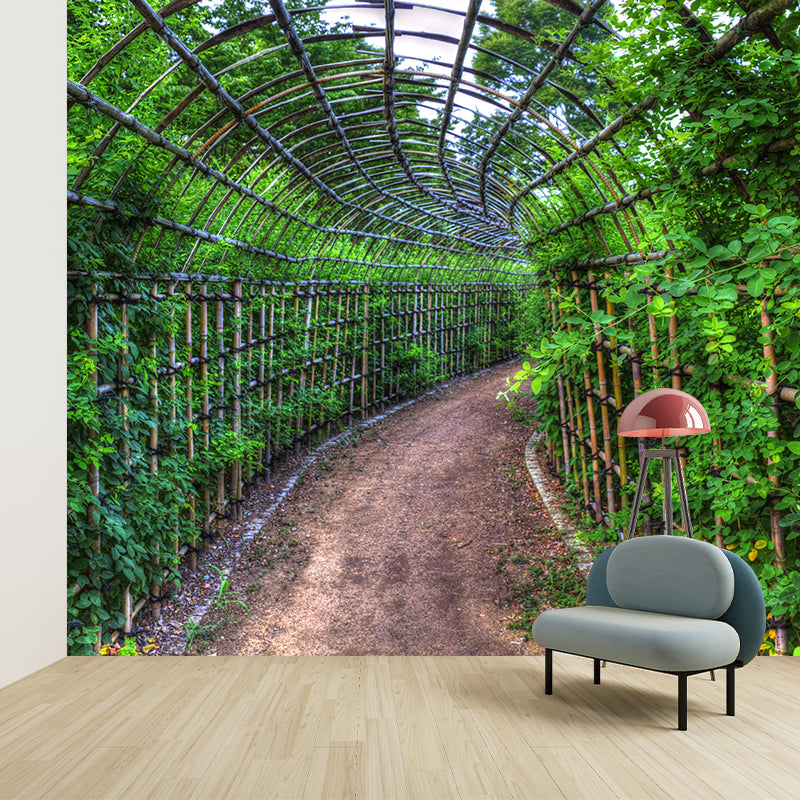 Space Extension Mural Wallpaper Mildew Resistant Wall Covering for Room