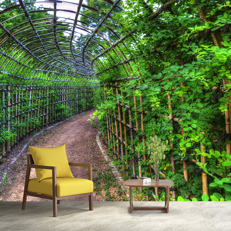 Space Extension Mural Wallpaper Mildew Resistant Wall Covering for Room