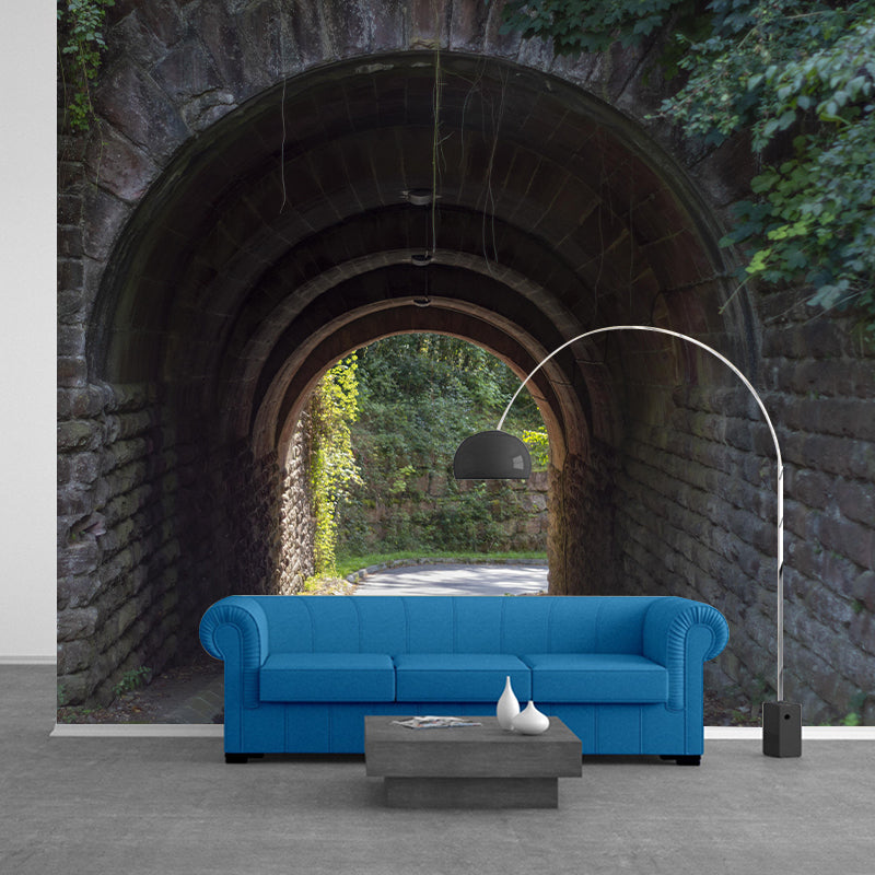 Space Extension Wall Mural Wallpaper Mildew Resistant Wall Covering for Room