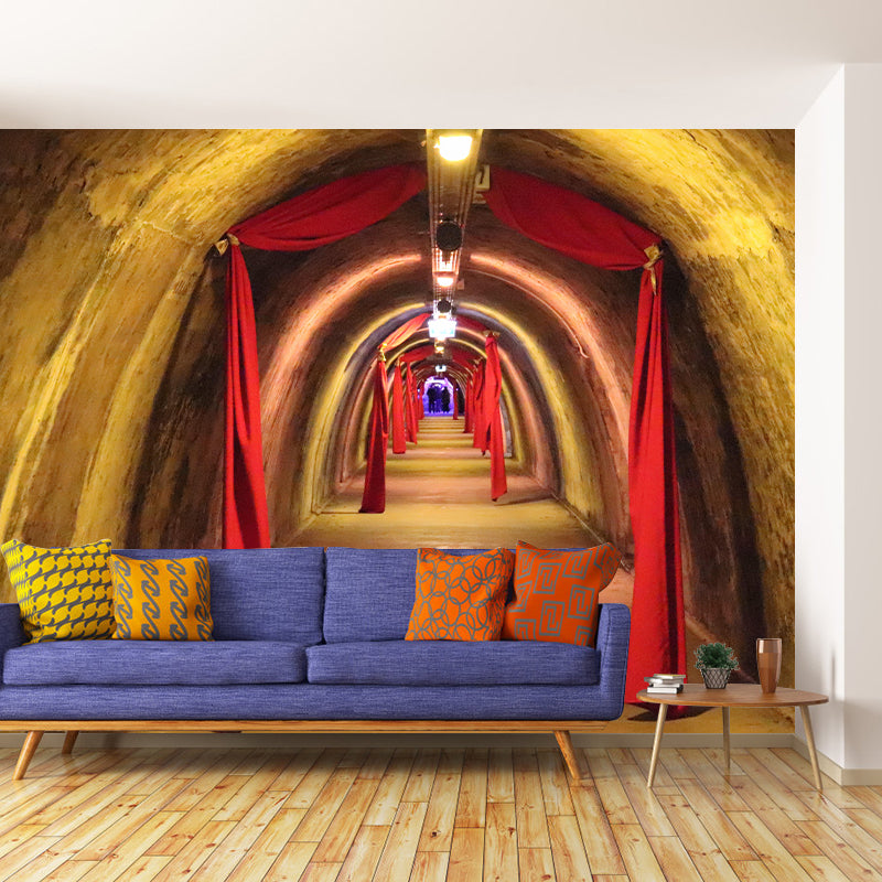 Space Extension Wall Mural Wallpaper Mildew Resistant Wall Covering for Room