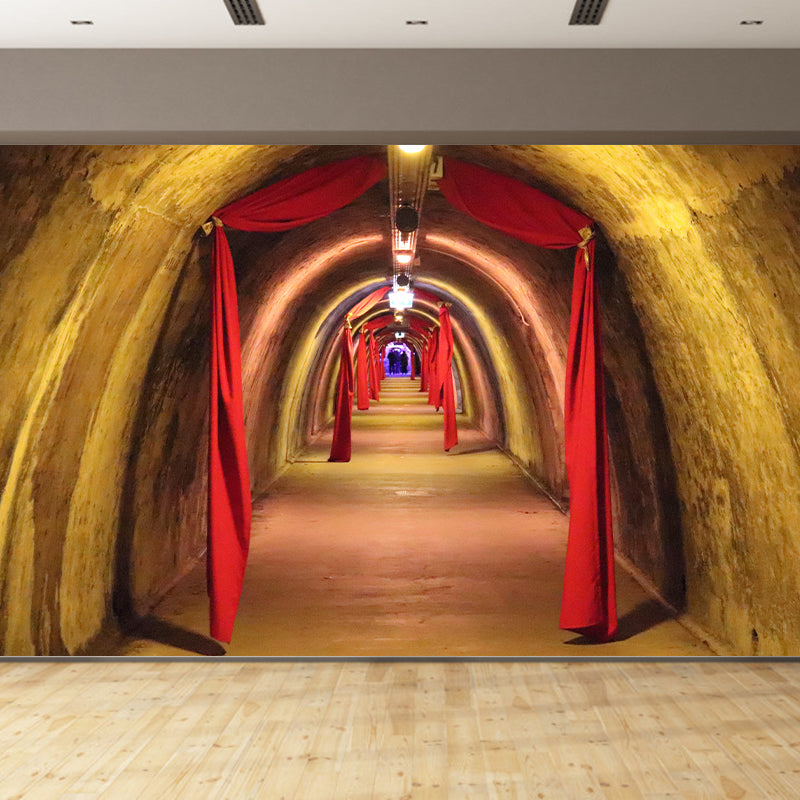 Space Extension Wall Mural Wallpaper Mildew Resistant Wall Covering for Room