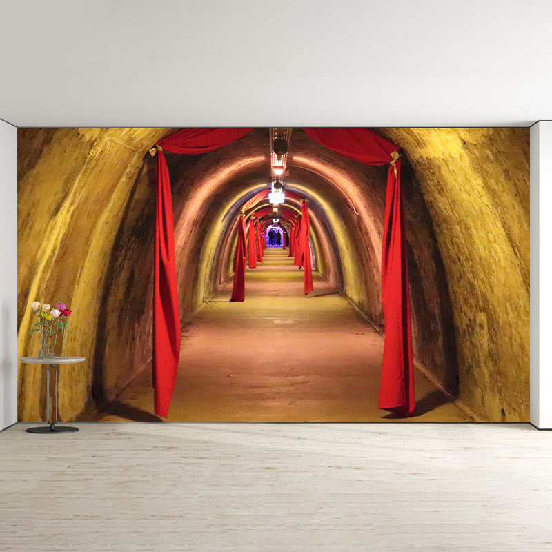 Space Extension Wall Mural Wallpaper Mildew Resistant Wall Covering for Room