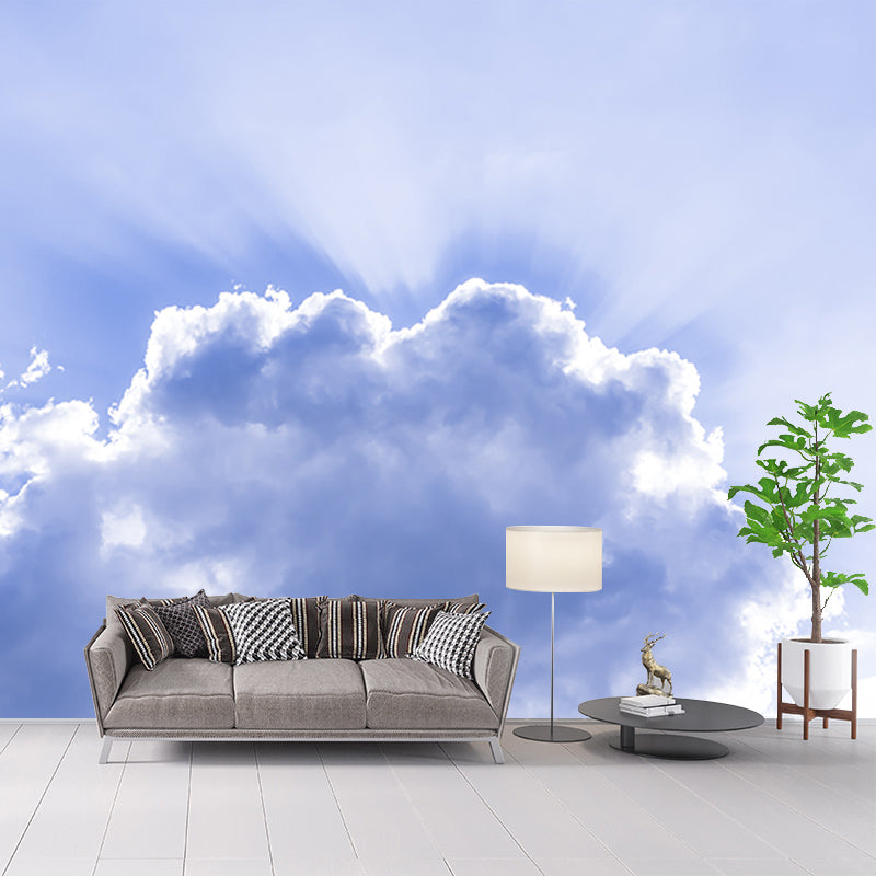 Customized Sky Mural Wall Covering Decorative Mildew Resistant for Living Room
