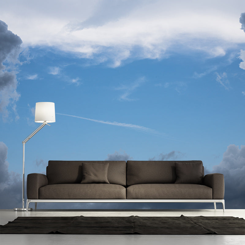 Customized Sky Mural Wall Covering Decorative Mildew Resistant for Living Room