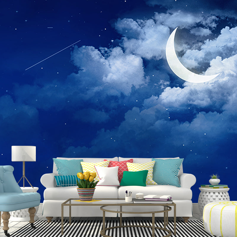 Customized Sky Mural Wall Covering Decorative Mildew Resistant for Living Room