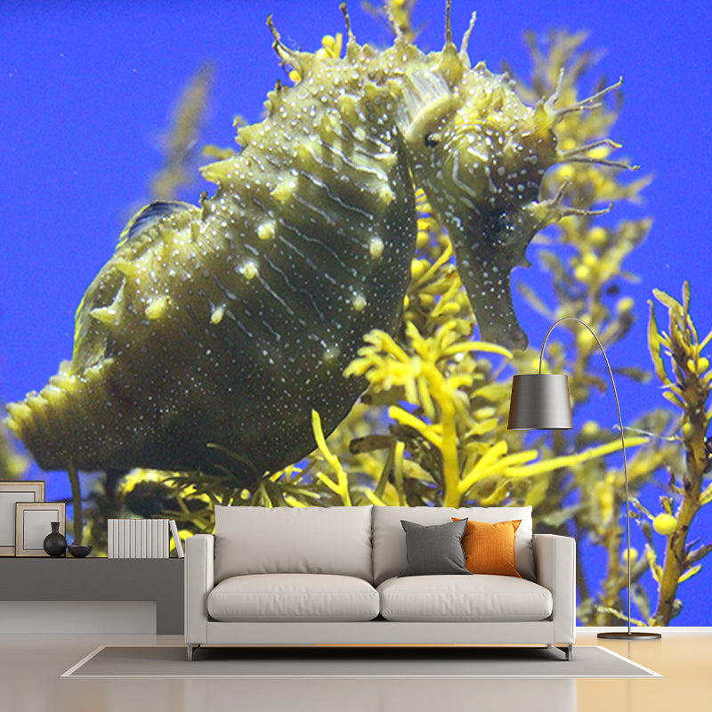 Tropical Seabed Mural Wall Covering Decorative Mildew Resistant for Living Room