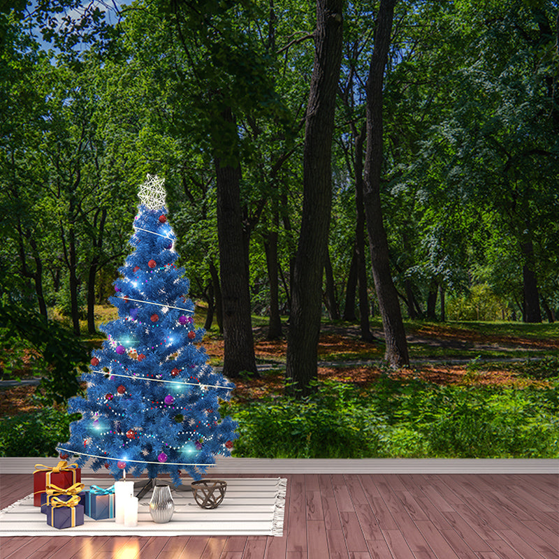 Customized Forest Mural Wall Covering Decorative Mildew Resistant for Reading Room