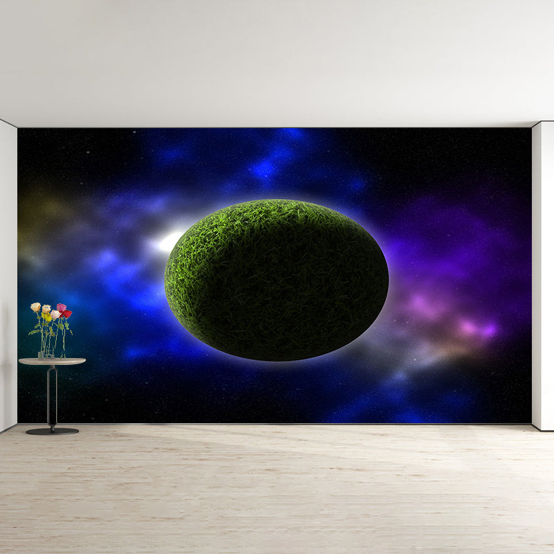 Outer Space Mural Wallpaper Personalized Size Wall Covering for Bedroom