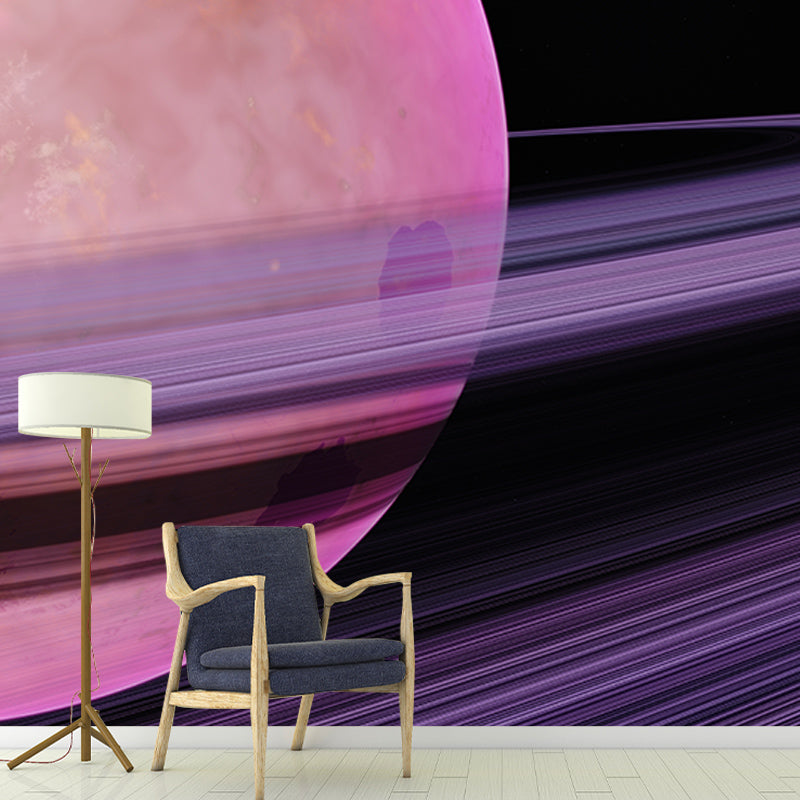 Outer Space Mural Stain-Resistant Wall Decor for Guest Room, Personalized Size