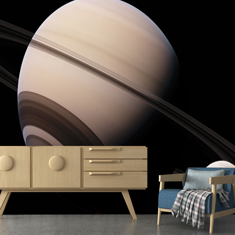 Outer Space Mural Stain-Resistant Wall Decor for Guest Room, Personalized Size