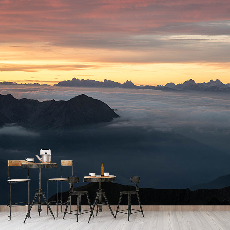 Alpine Wall Mural Stain Resistant Living Room Wall Decor, Made to Measure