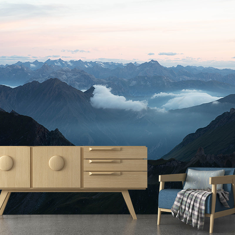 Alpine Wall Mural Stain Resistant Living Room Wall Decor, Made to Measure