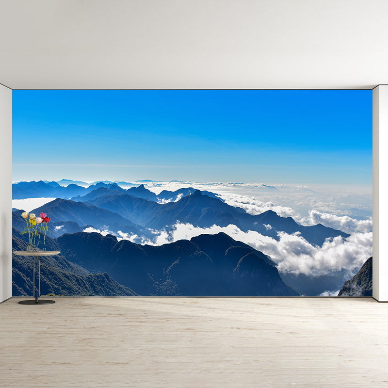 Alpine Photo Mural Stain-Resistant Wall Decor for Guest Room, Personalized Size