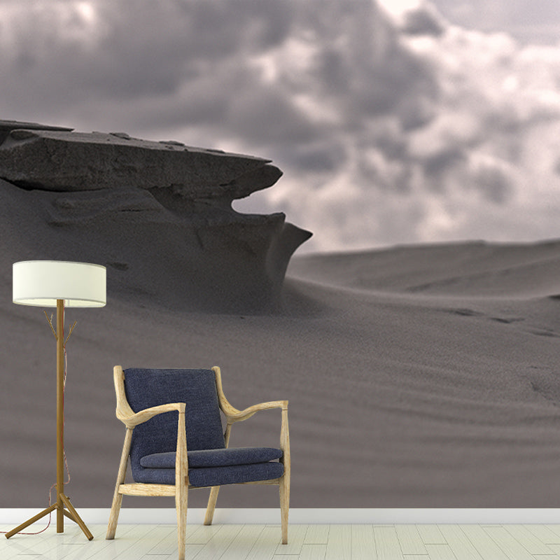 Desolate Scenery Mural Stain-Resistant Wall Decor for Guest Room, Personalized Size