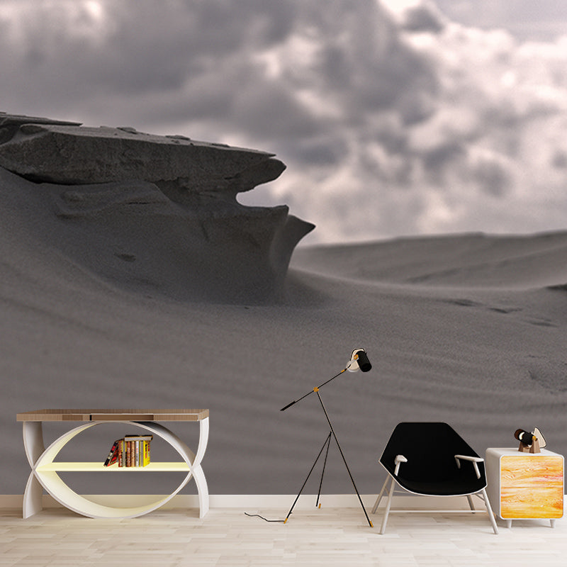 Desolate Scenery Mural Stain-Resistant Wall Decor for Guest Room, Personalized Size