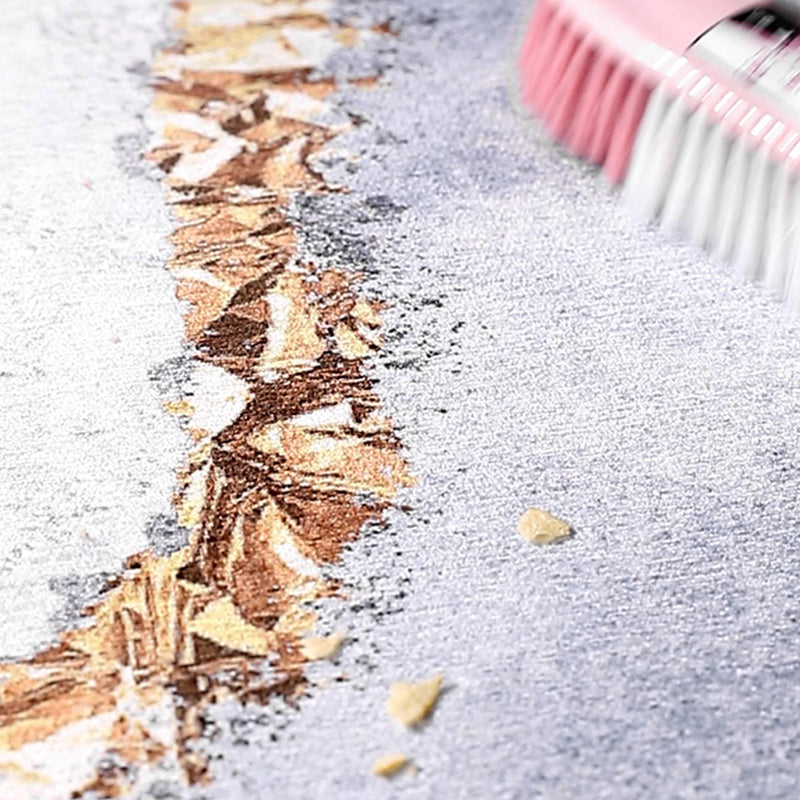 Grey Living Room Carpet Modern Chenille Abstract Pattern Area Rug Stain Resistant Washable Rug