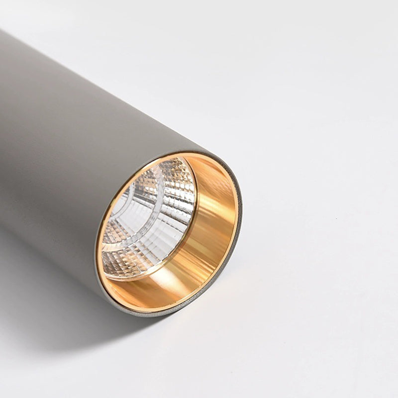 Forma cilindrica LED Lampada da Soffitto Moderna Alluminio 1 Luce Flush Mount per Shop