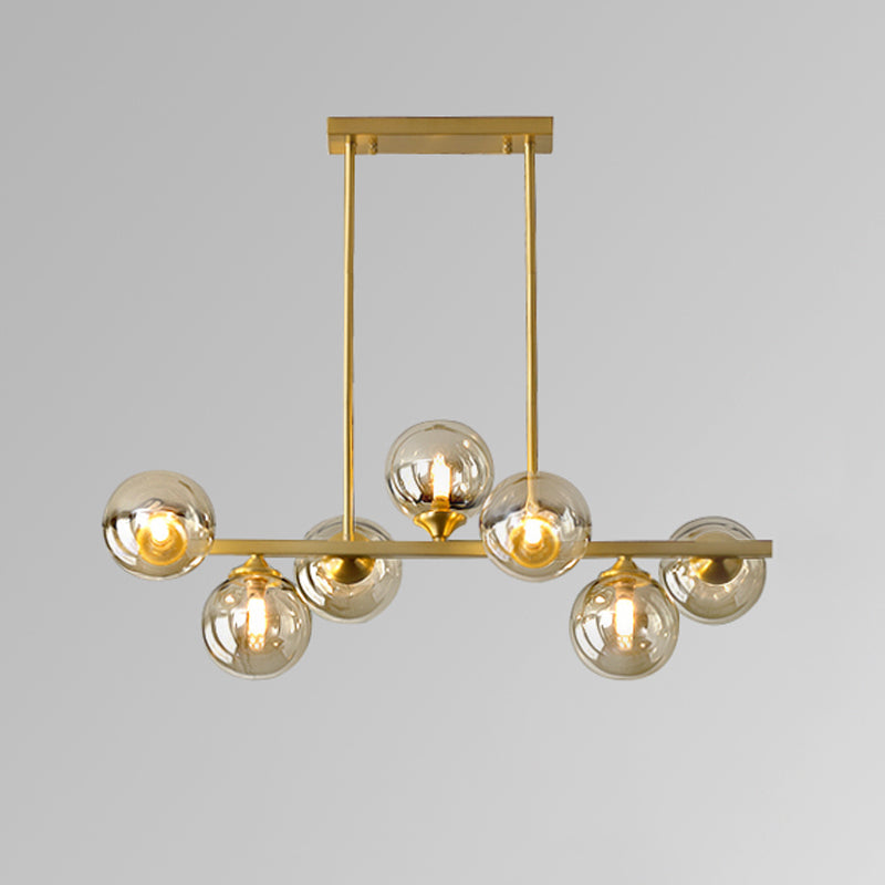 Globe Island Lighting Fixtures Modern Glass Pendant Lighting