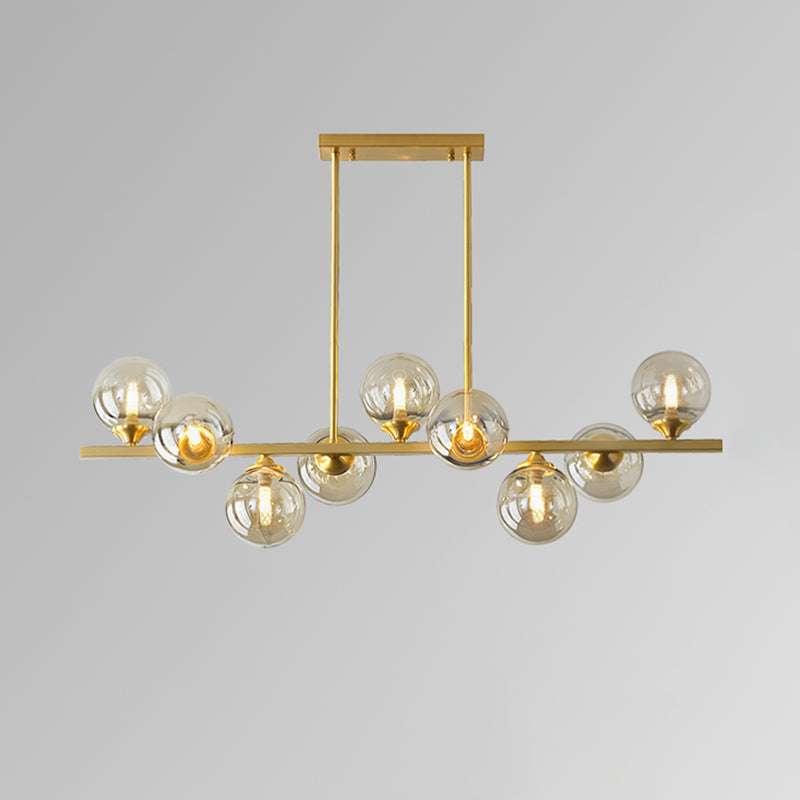 Globe Island Lighting Fixtures Modern Glass Pendant Lighting