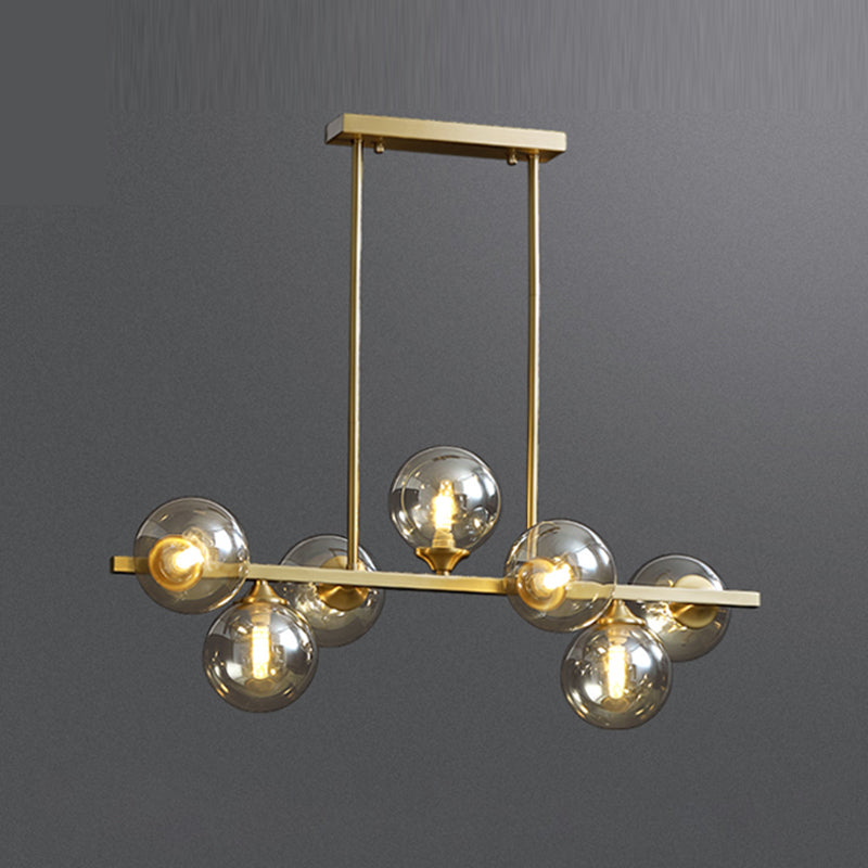 Globe Island Lighting Fixtures Modern Glass Pendant Lighting