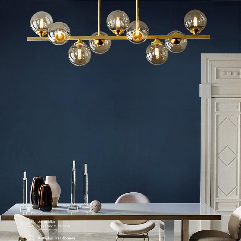 Globe Island Lighting Fixtures Modern Glass Pendant Lighting