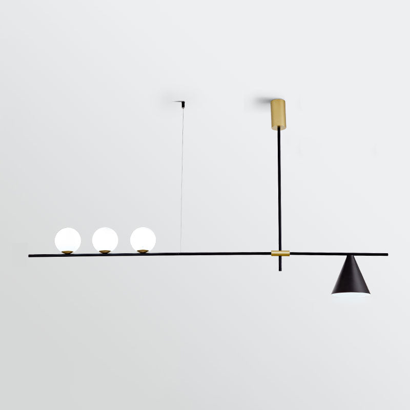 Contemporary Style Spherical Shape Island Lighting Glass Island Lighting Fixtures