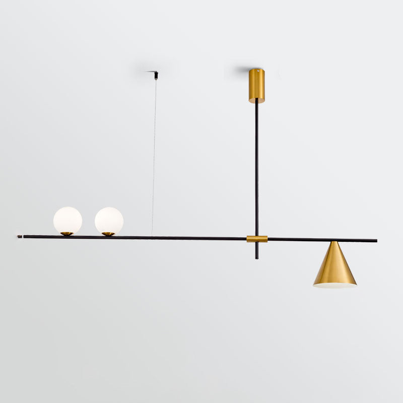 Contemporary Style Spherical Shape Island Lighting Glass Island Lighting Fixtures