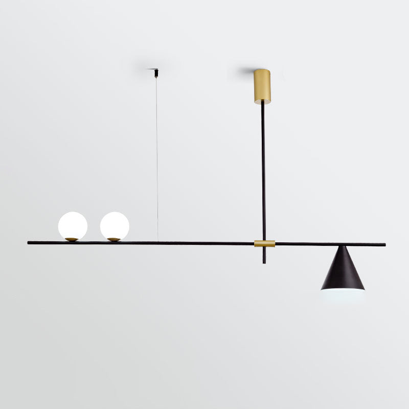 Contemporary Style Spherical Shape Island Lighting Glass Island Lighting Fixtures