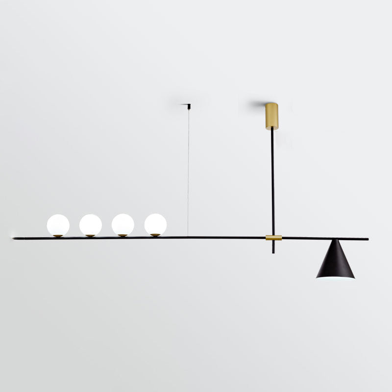 Contemporary Style Spherical Shape Island Lighting Glass Island Lighting Fixtures