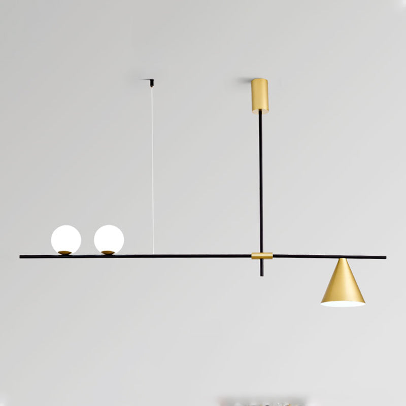 Contemporary Style Spherical Shape Island Lighting Glass Island Lighting Fixtures