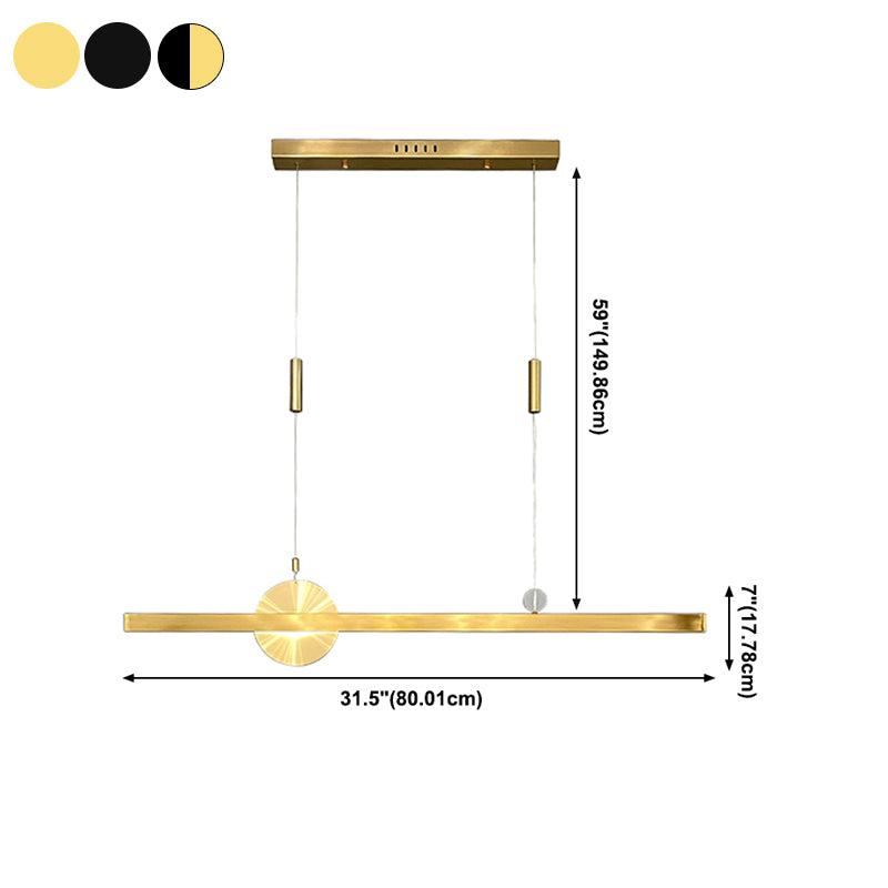 1 luminaire de l'île géométrique légère