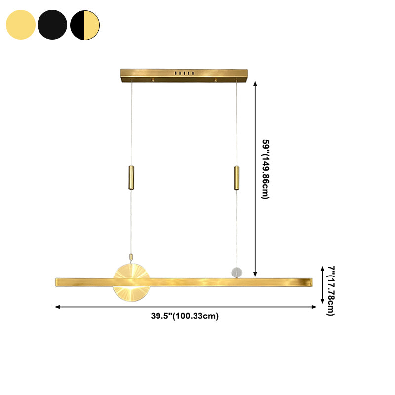 1 luminaire de l'île géométrique légère