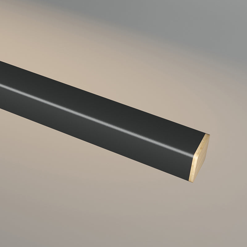 1 Leichte lineare Insellichter zeitgenössischer Metal Island -Anhänger in Schwarz