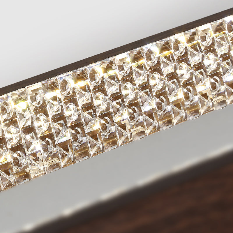 1 Light Oval Island Lights Contemporary Metal Island Pendants for Kitchen