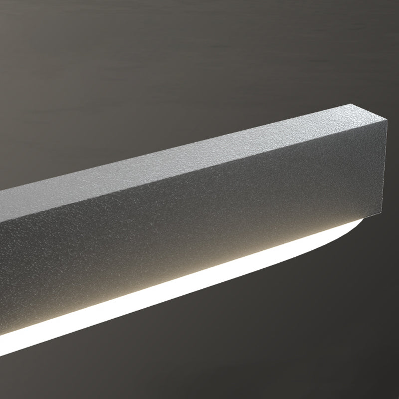 4 Licht geometrische Insellichter zeitgenössische Metal -Inselbeleuchtungsideen