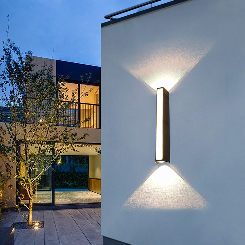 Modern Style Rectangular LED Wall Lamps Metal 3-Light Wall Lighting Ideas