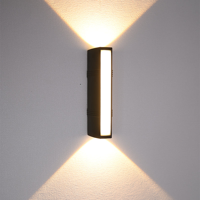 Modern Style Rectangular LED Wall Lamps Metal 3-Light Wall Lighting Ideas
