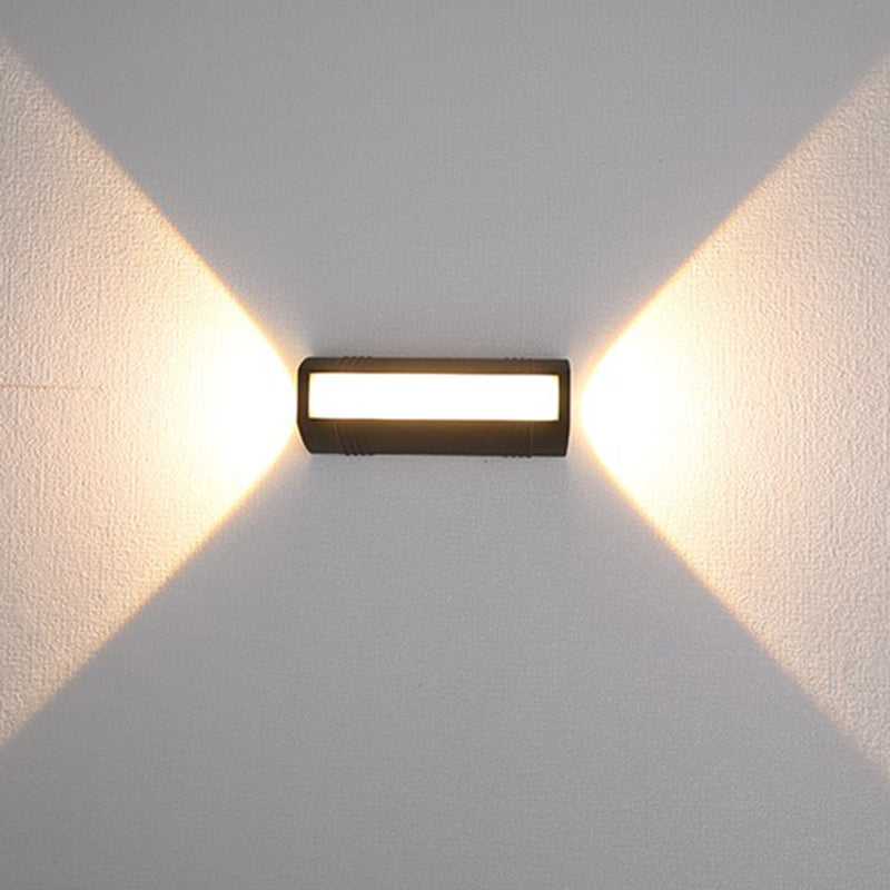 Modern Style Rectangular LED Wall Lamps Metal 3-Light Wall Lighting Ideas