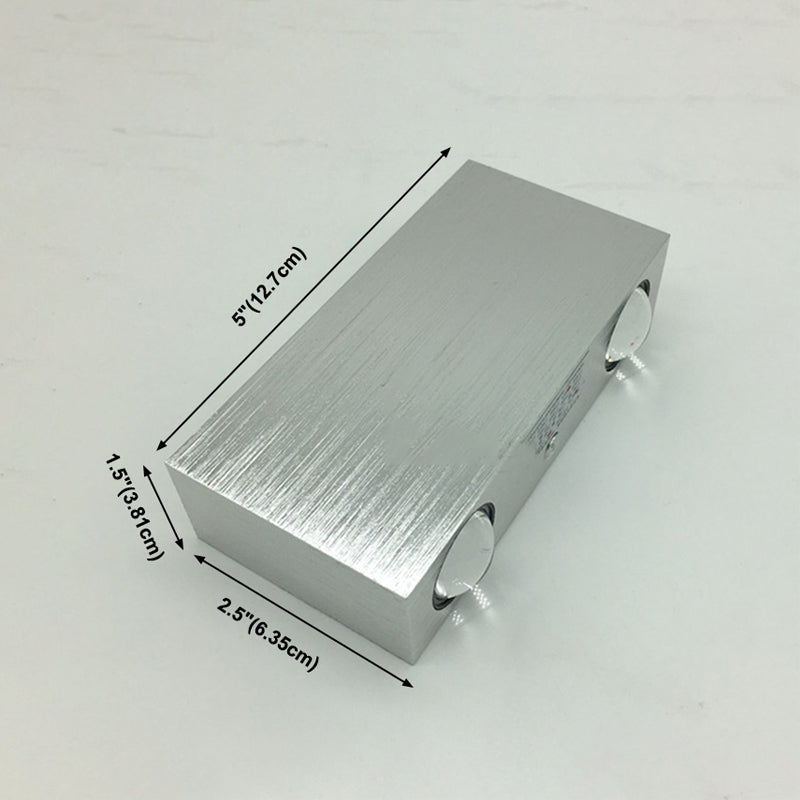 Modern Style Rectangular LED Wall Lamps Metal 4-Light Wall Lighting Ideas