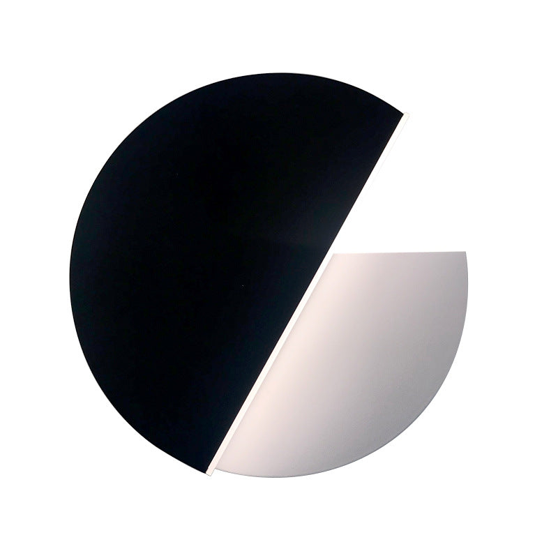 Iluminación de pared de sombra redonda de metal lámpara de pared de luz simple moderna